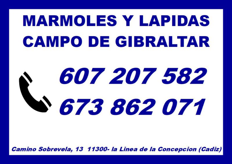 MARMOLES Y LAPIDAS CAMPO DE GIBRALTAR