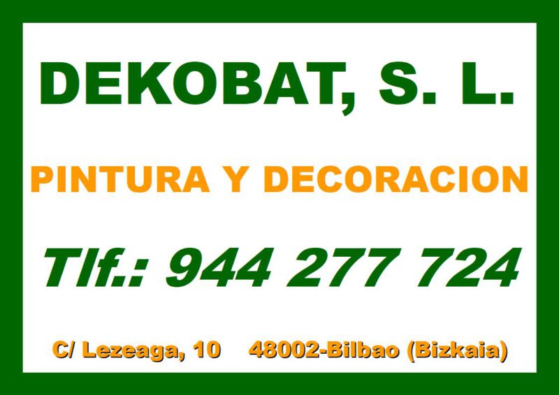DEKOBAT, S. L.PINTURAS Y DECORACION