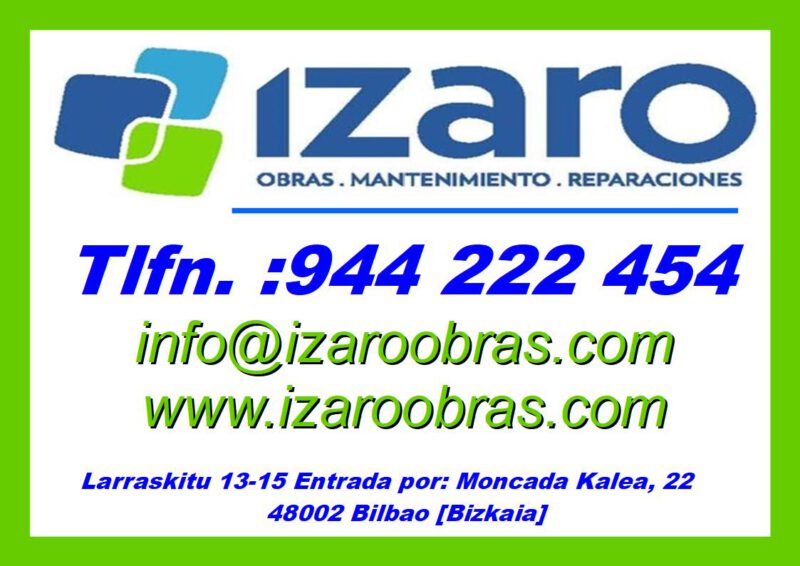 IZARO  OBRAS+MANTENIMIENTOS+REPARACIONES