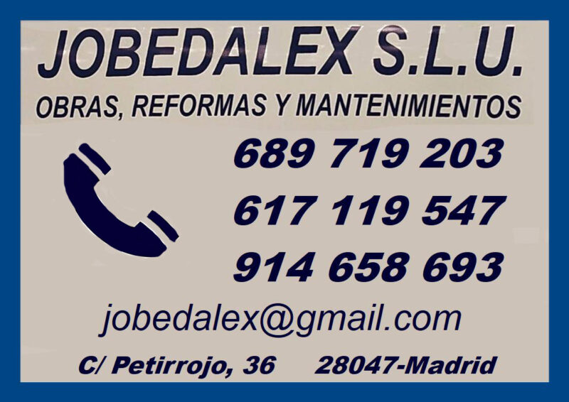JOBEDALEX, S.L.U OBRAS Y REFORMAS