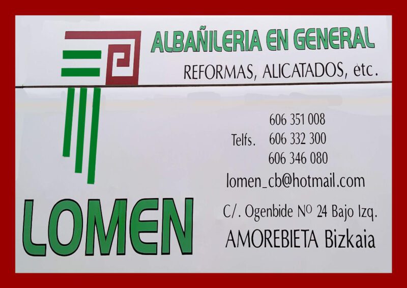LOMEN ALBAÑILERIA EN GENRAL