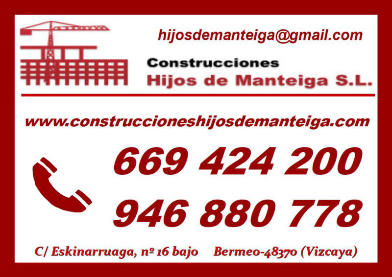 CONSTRUCCIONES HIJOS DE MANTEIGA