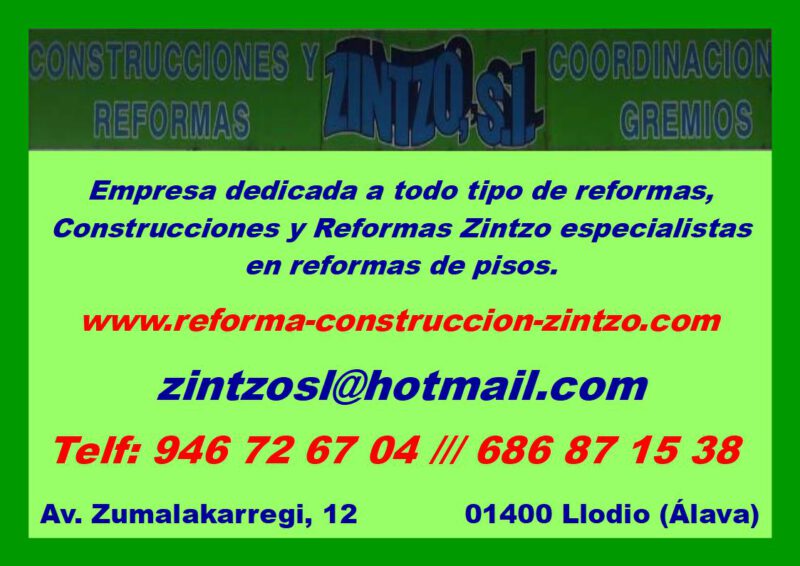 ZINTZO S. L. CONSTRUCCIONES Y REFORMAS