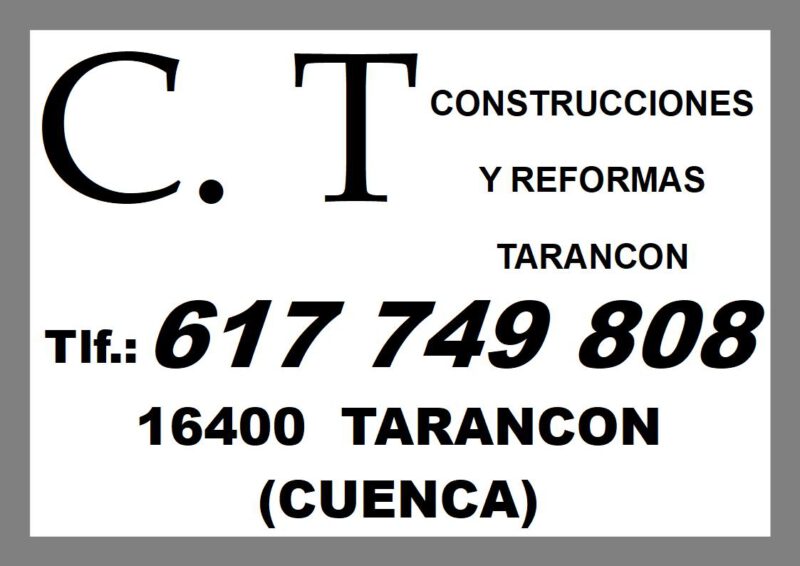 CONSTRUCCIONES Y REFORMAS TARANCON