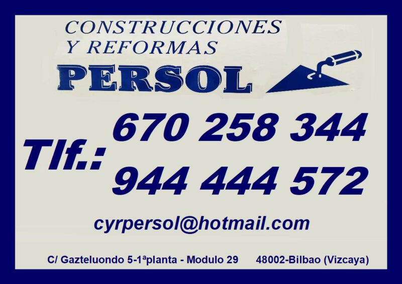 PERSOL CONSTRUCCIONES Y REFORMAS