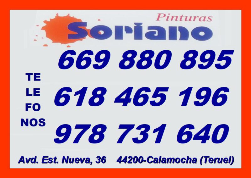 PINTURAS SORIANO