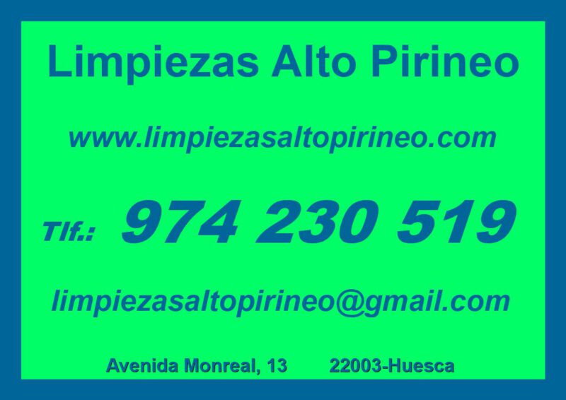 LIMPIEZAS ALTO PIRINEO