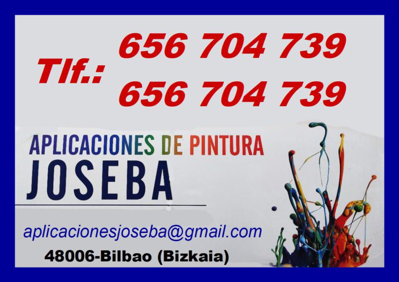 APLICACIONES DE PINTURA JOSEBA